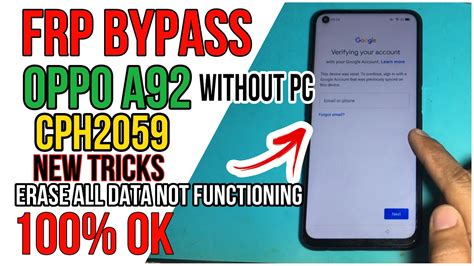 How to Easily Master Format OPPO A92 (CPH2059) .